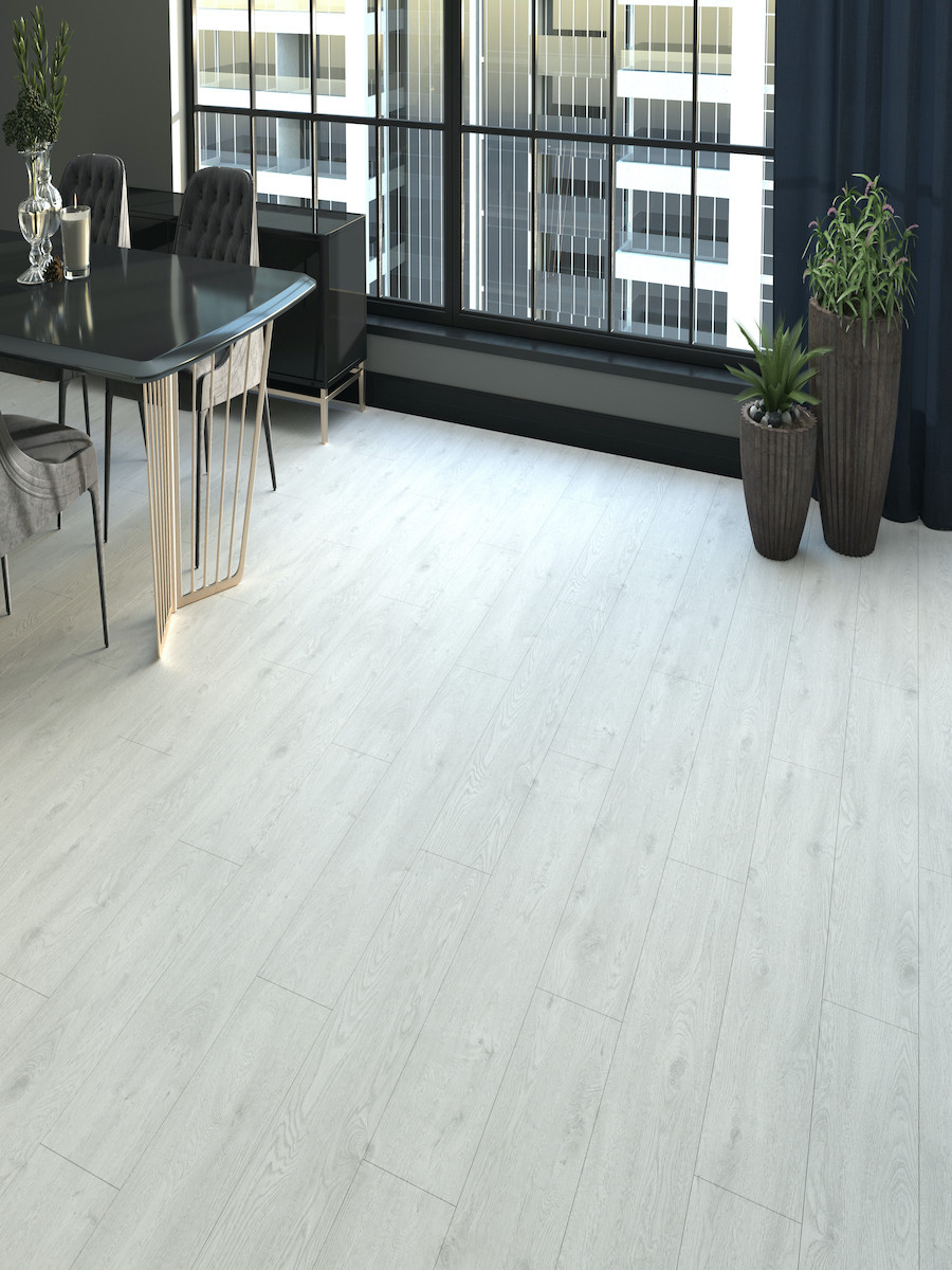 White Oak Click Laminate Flooring - 1195x189x12(mm)