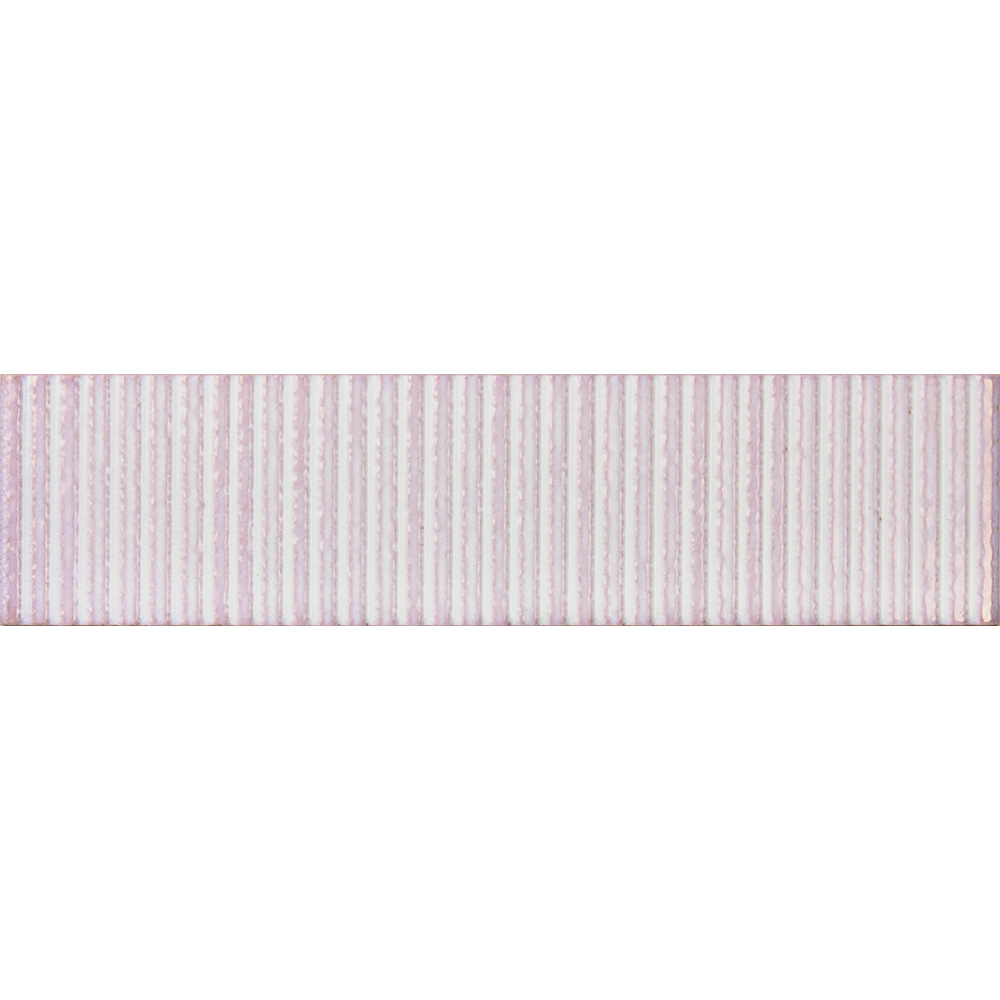 Soldeu Pink Brick Effect Porcelain Tiles - 75x300mm