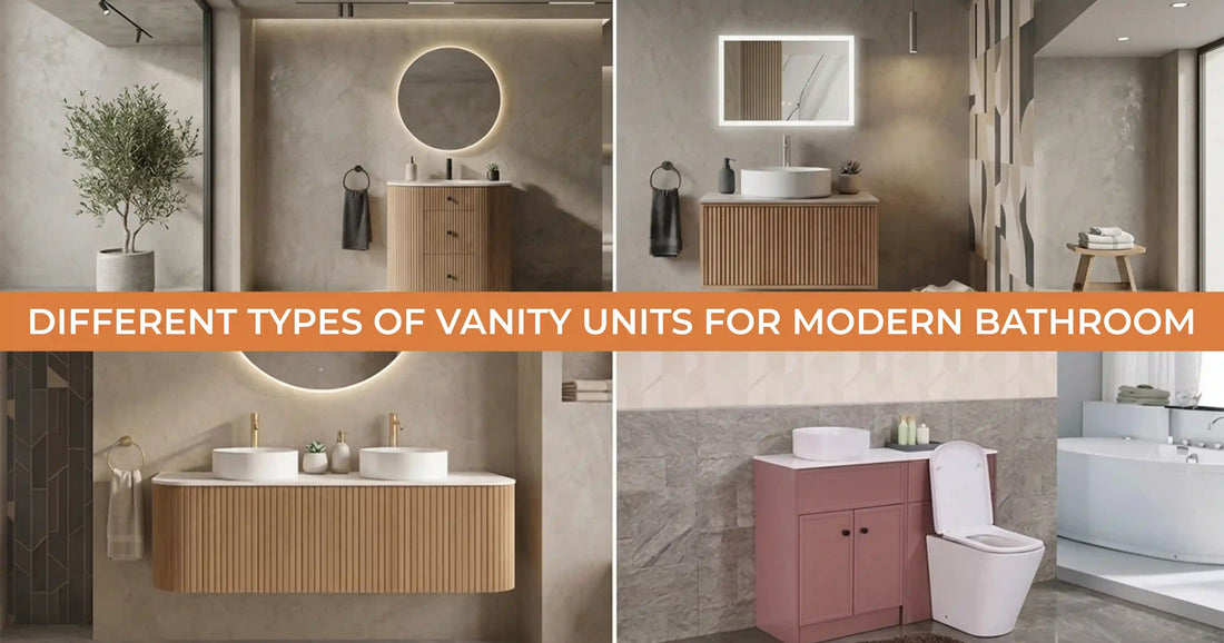 different vanity unit types for bathroom