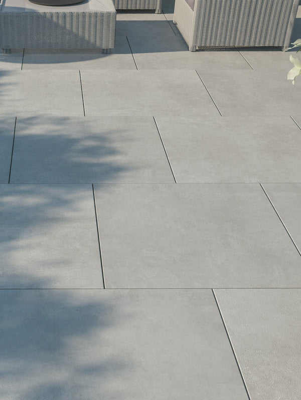 Eclipse Silver Outdoor Porcelain - 800x800x20mm
