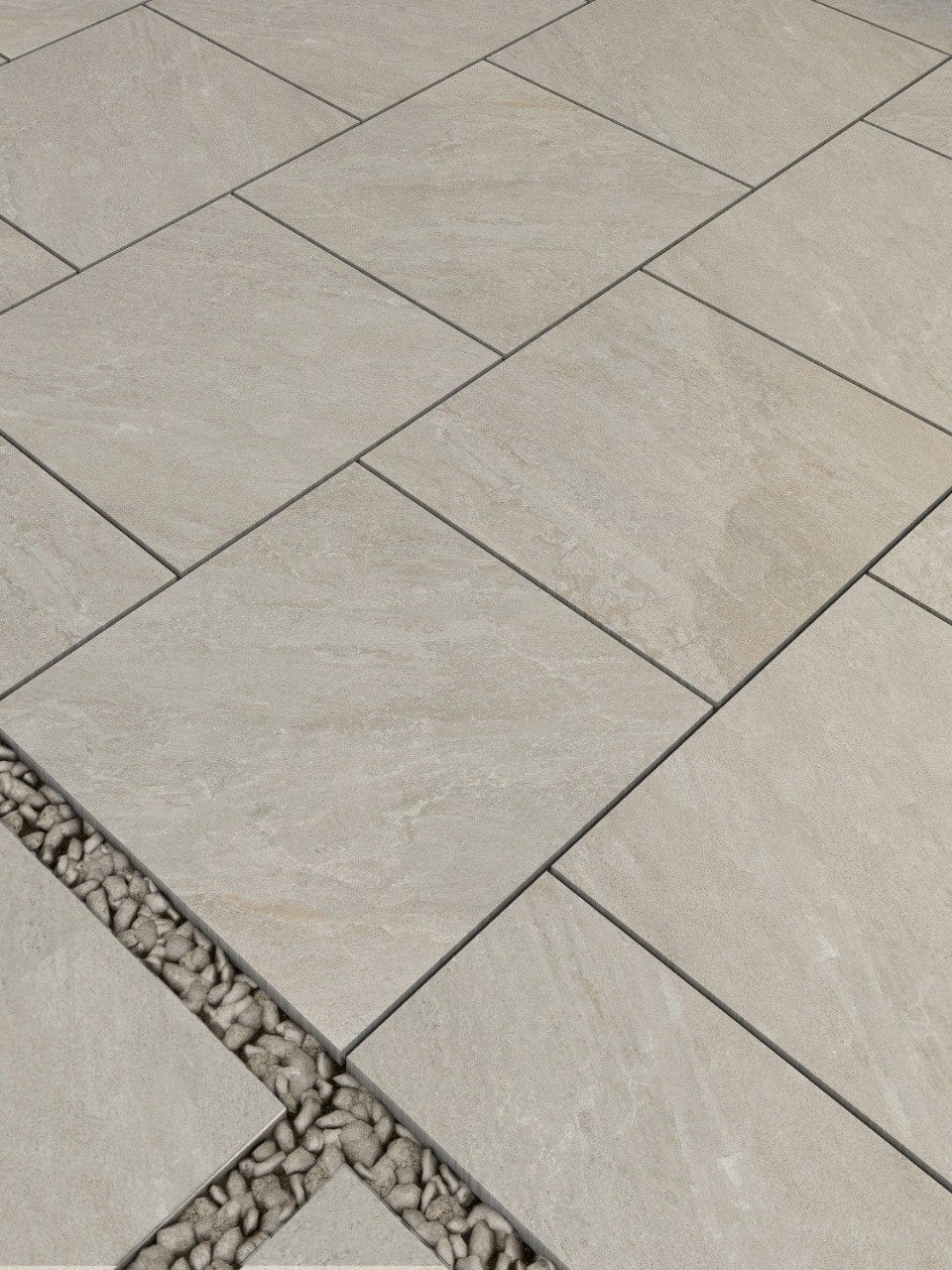 Valencia Beige Porcelain Paving Slabs - 800x800mm