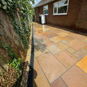 Raj Green Outdoor Porcelain Tile - 900x600x20mm