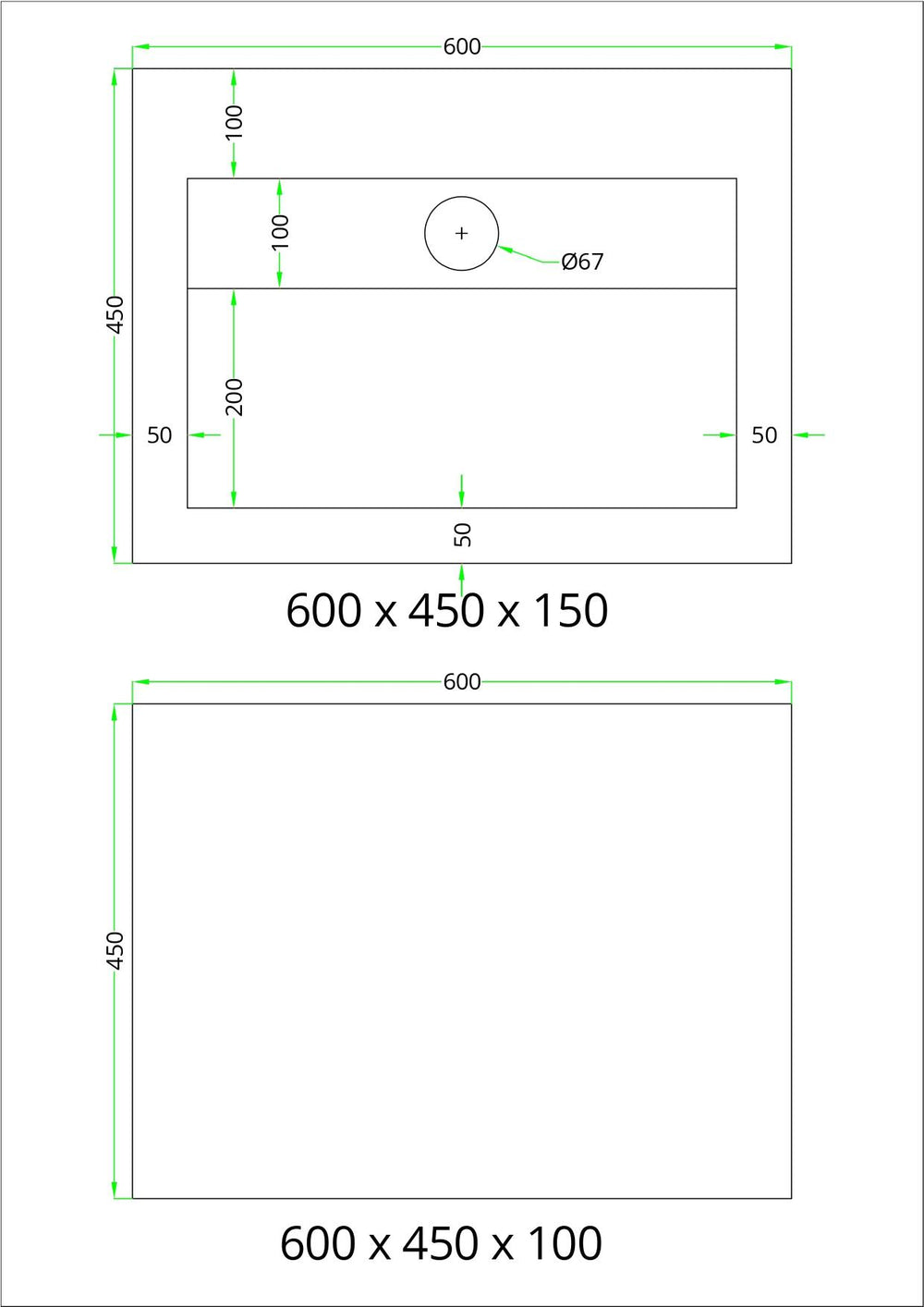 Arabescato Marble Effect Porcelain Sink and Shelf - 600mm