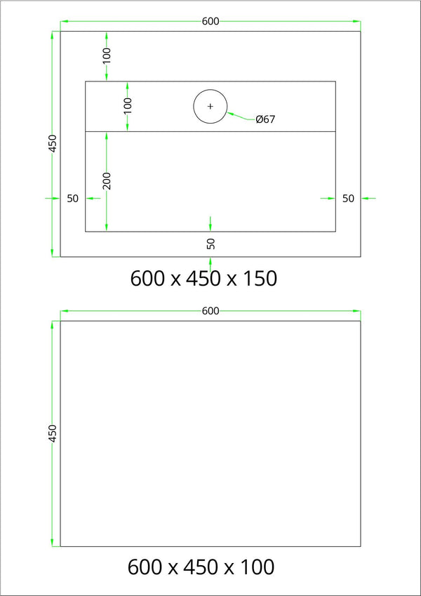 Arabescato Marble Effect Porcelain Sink and Shelf - 600mm