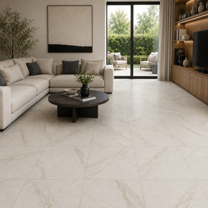 Lusso Gold Marble Effect Porcelain Tile - 300x300x12mm