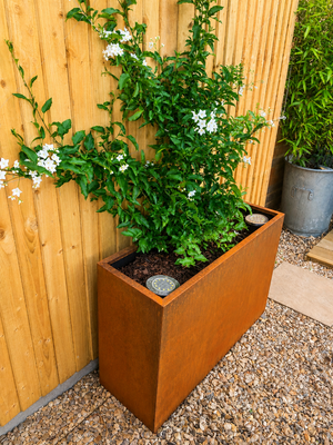 Corten Steel Planter - 900x300x600mm - Pre-Rusted