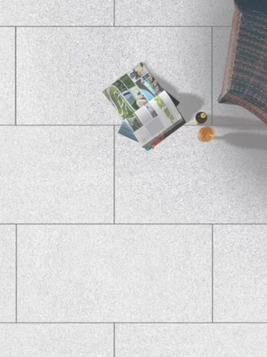 Light Granite Effect Porcelain - 900x600x20mm