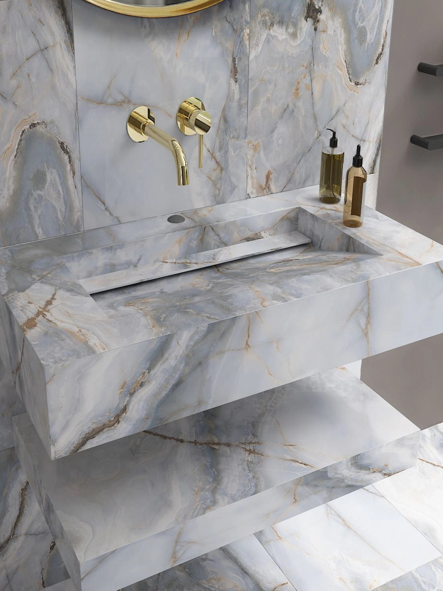 Eunoia Grey Onyx Sink and Shelf - 600mm / 800mm