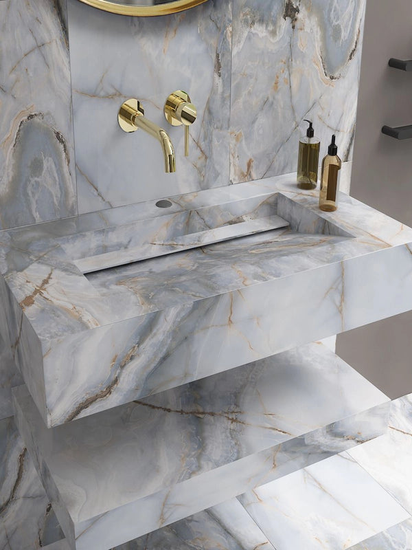 Eunoia Grey Onyx Sink and Shelf - 600mm / 800mm