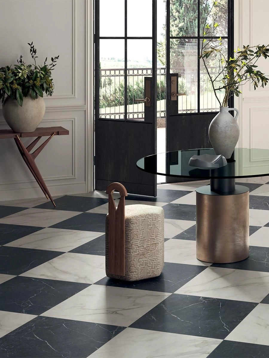 Lusso Gold Italian Marble Effect Porcelain Tile - 300x300x8.5mm