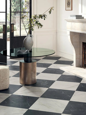 Lusso Gold Marble Effect Porcelain Tile - 300x300x12mm
