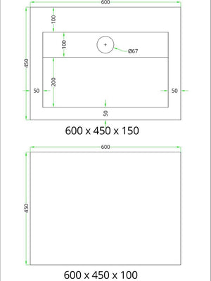 Onyx Sable Pulido Sink and Shelf - 600mm / 800mm