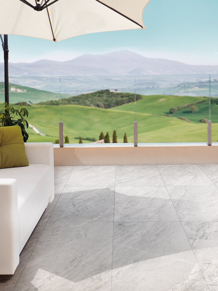 Esparada Bianco Outdoor Porcelain Slab - 600x600x20mm