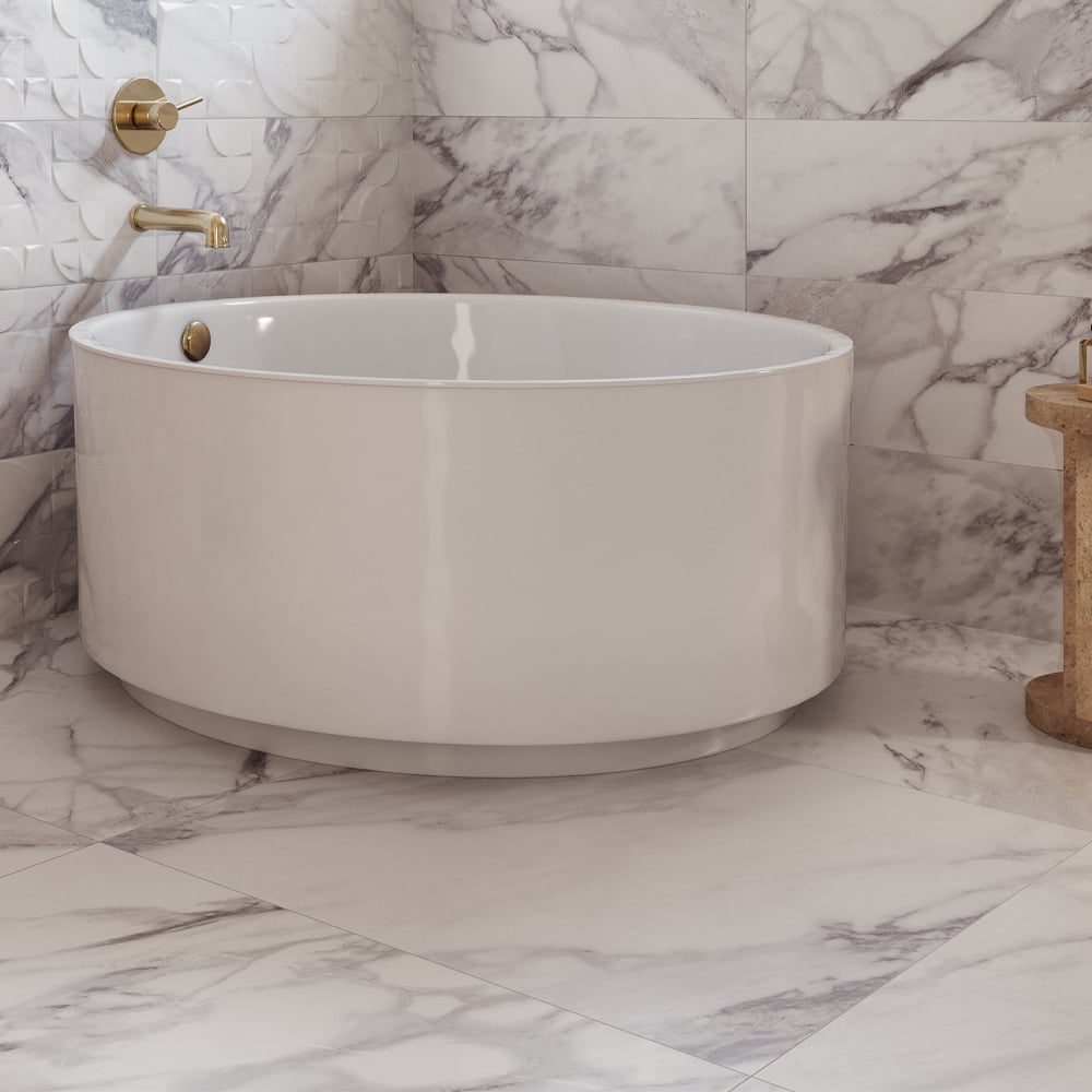 Alison Blanco Porcelain Tile - 1000x1000mm