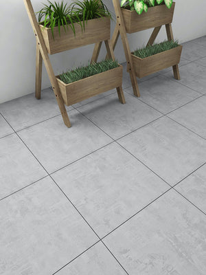 Alps Grey Porcelain Tile - 800x800mm