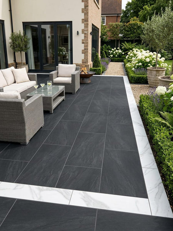 Carrara Marble Porcelain Riser and Edging - 900x150x20mm