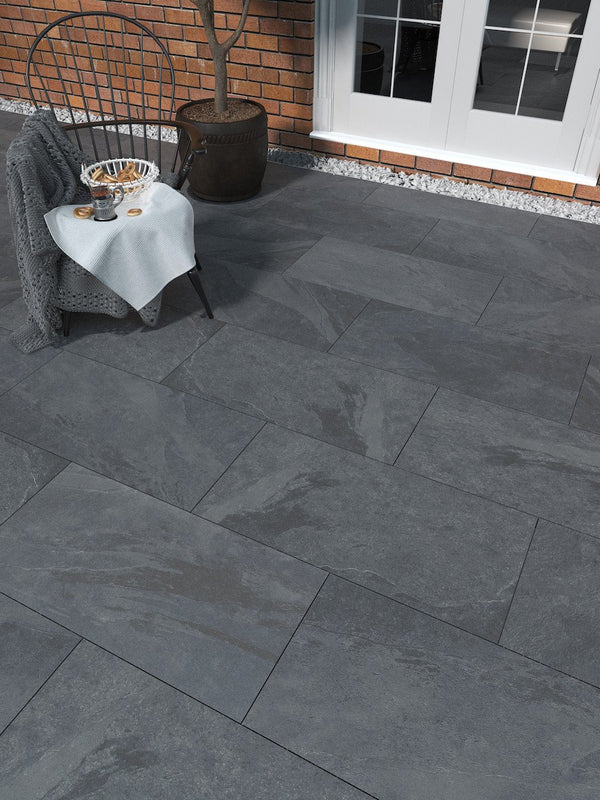 Victoria Black Slate Effect - 900x450x20mm