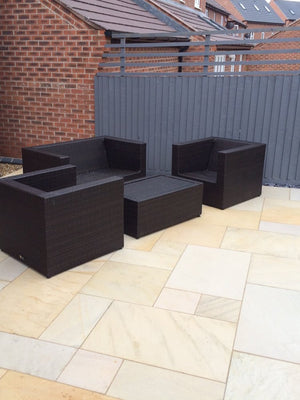 Arabian Sand Textured & Sawn Sandstone Paving - Patio Pack