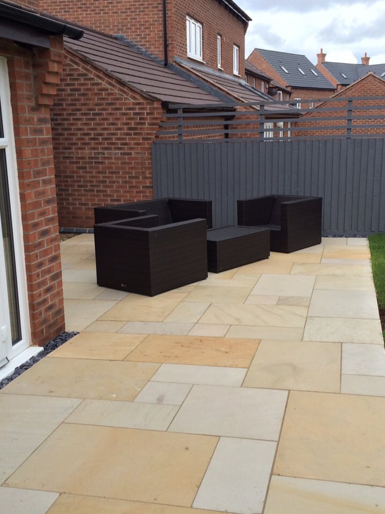 Arabian Sand Textured & Sawn Sandstone Paving - Patio Pack