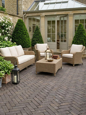 Ares Tumbled Clay Pavers - 200x50x60mm
