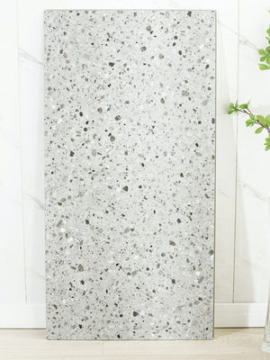 Arezzo Grey Terrazzo Click Vinyl Floor Tiles - 950x475mm