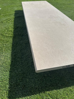 Ark Ivory Porcelain Bullnose Tiles - 1200x300x20mm