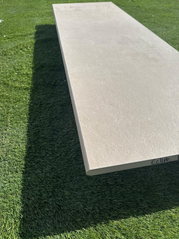 Ark Ivory Porcelain Bullnose Tiles - 1200x300x20mm