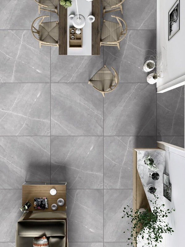 Armani Grey Porcelain Tile - 1200x1200mm