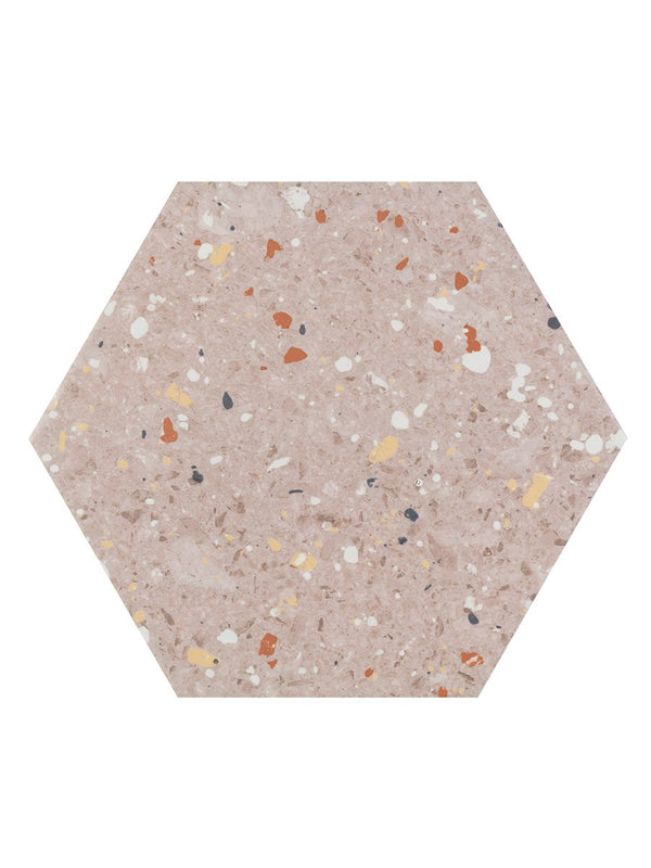 Arousa Rosa Terrazzo Tile - 258x290mm