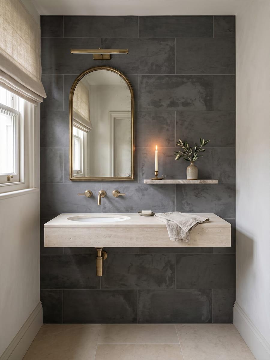 Atacama Nero Porcelain Tile - 600x300mm