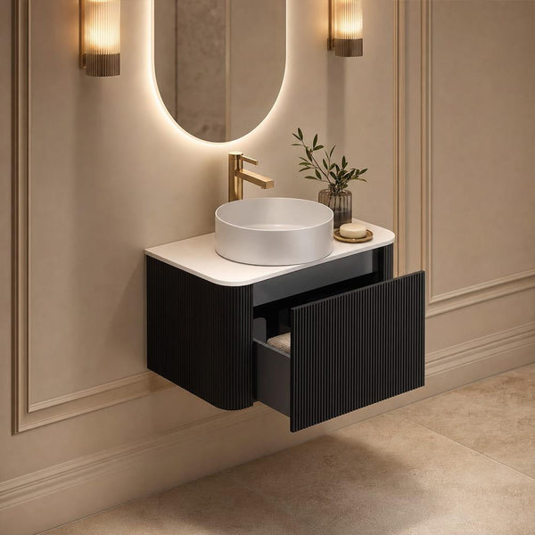 Bali Matt Black Vanity - 600mm