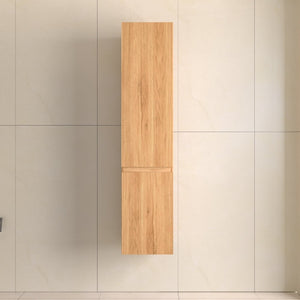 Bali Solid Wood Fluted Bathroom Side Cabinet

