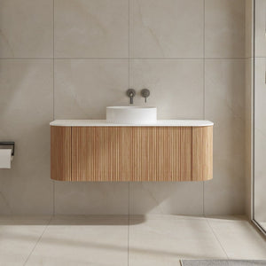Bali Solid Wood Fluted Vanity - 1200mm.