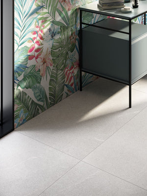 Baltic White Porcelain Tile - 1000x1000mm