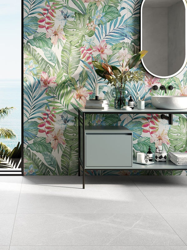 Baltic White Porcelain Tile - 1000x1000mm