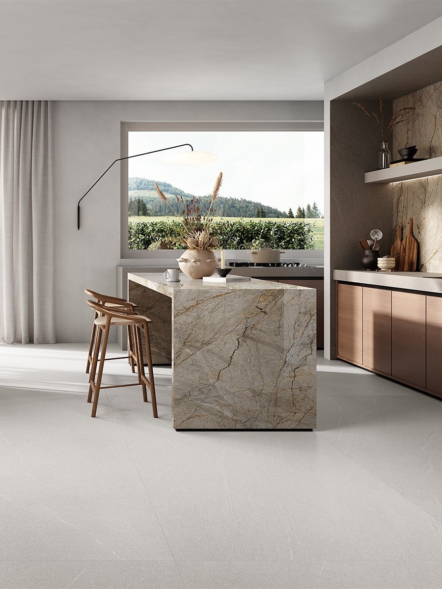 Baltic White Porcelain Tile - 1000x1000mm