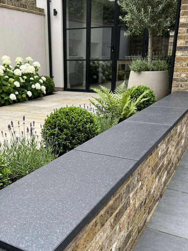 Basalt Black Wall Coping - 600x350x30mm