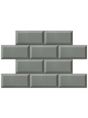 Metro Sage Brick Effect Wall Tile - 200x100mm
