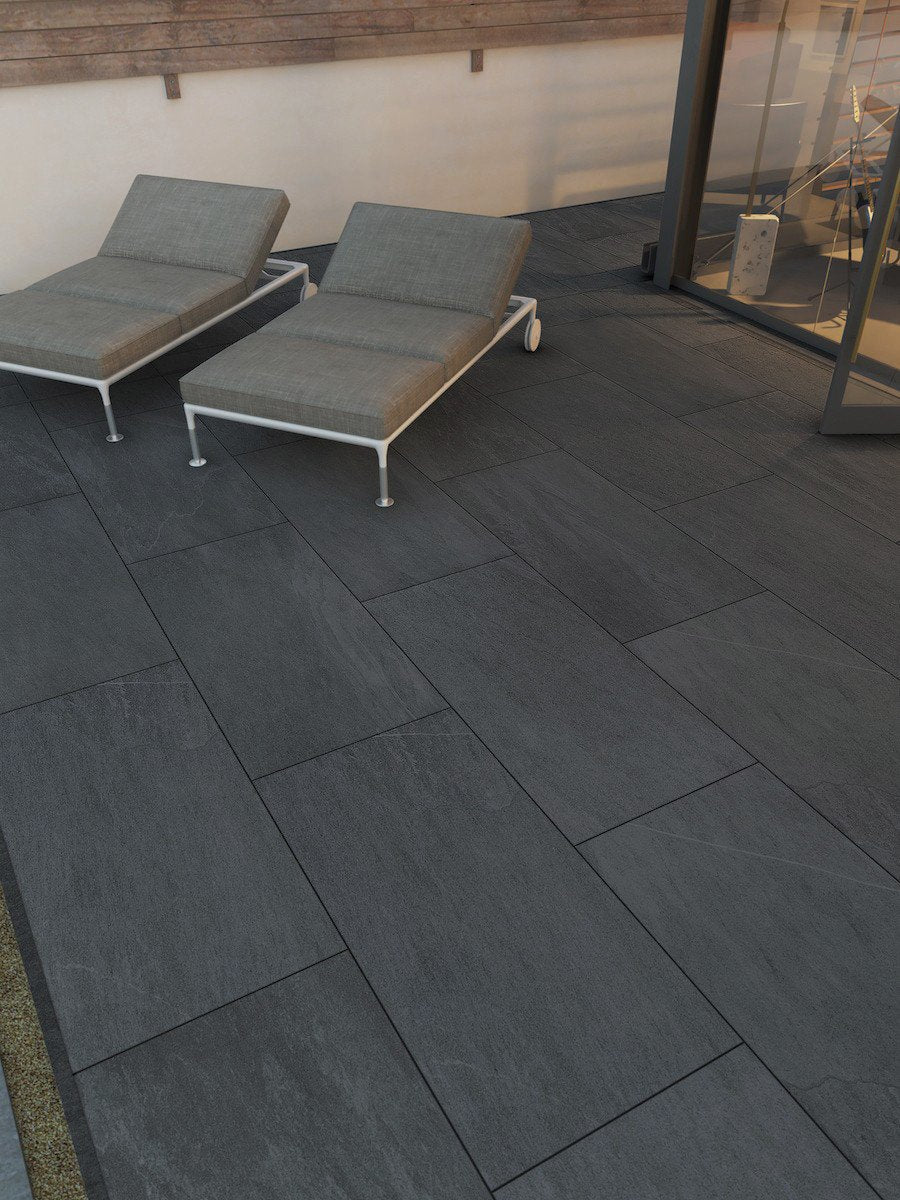 Bavaria Anthracite Outdoor Slab - 1200x600x20mm