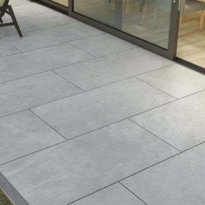 Overland Pearl Outdoor Porcelain Paving Slabs - 1200x600x20mm