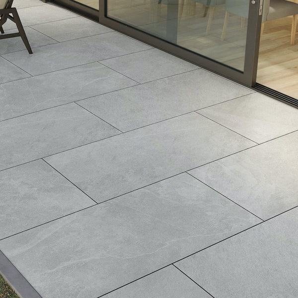 Overland Pearl Outdoor Porcelain Paving Slabs - 1200x600x20mm