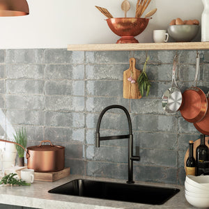 Bellissima Gris Brick Effect Porcelain Wall & Floor Tile - 100x300mm