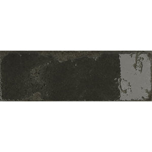 Bellissima Nero Brick Effect Porcelain Wall & Floor Tile - 100x300mm