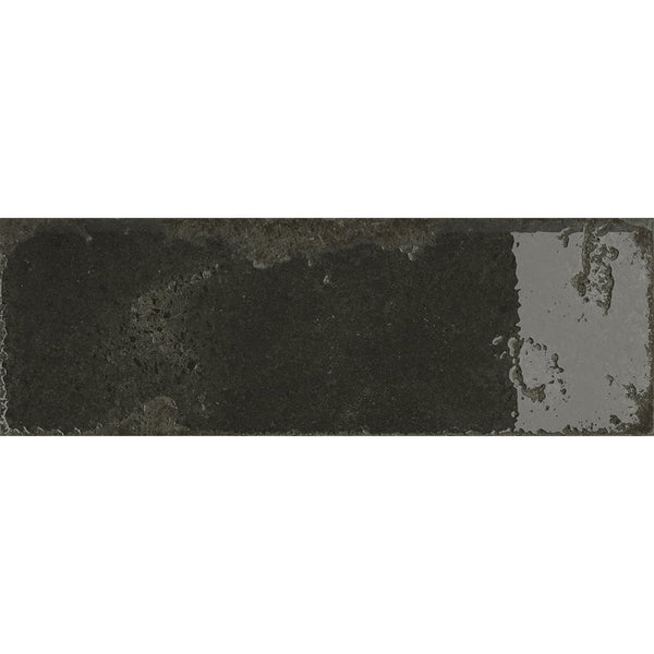 Bellissima Nero Brick Effect Porcelain Wall & Floor Tile - 100x300mm
