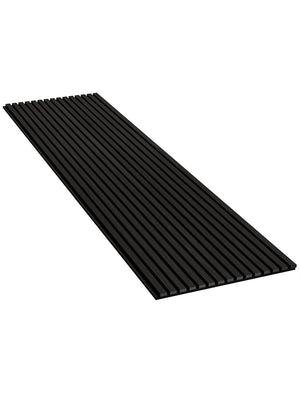 Black Oak Acoustic Slat Wood Wall Panels - 2400x600mm
