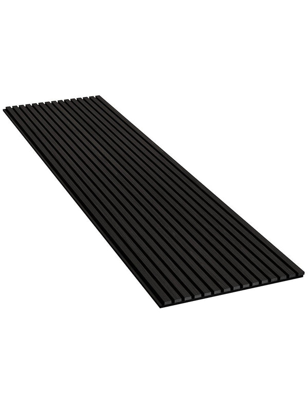 Black Oak Acoustic Slat Wood Wall Panels - 2400x600mm
