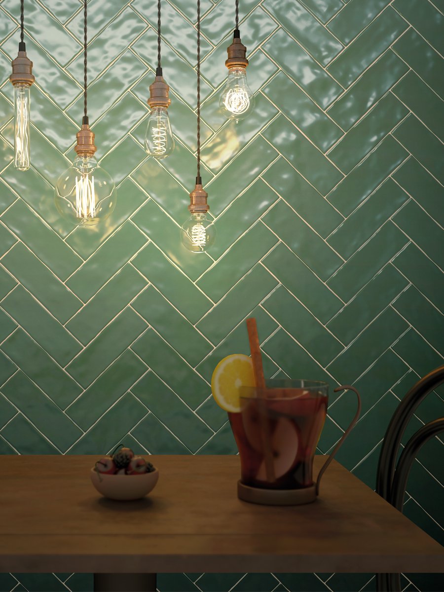 Boston Green Gloss - 65x200mm