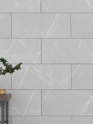 Brenzo Light Porcelain Tile - 600x300mm