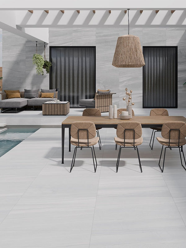 Burlington White Outdoor Porcelain - 1000x1000x20mm