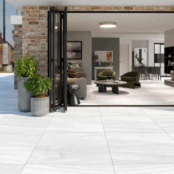 Burlington White Outdoor Porcelain - 1000x1000x20mm